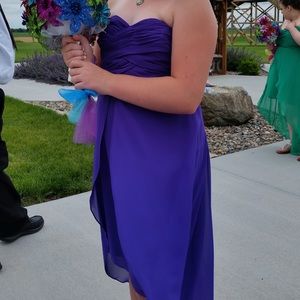 David’s Bridal Strapless Boddess Dress *MUST GO*